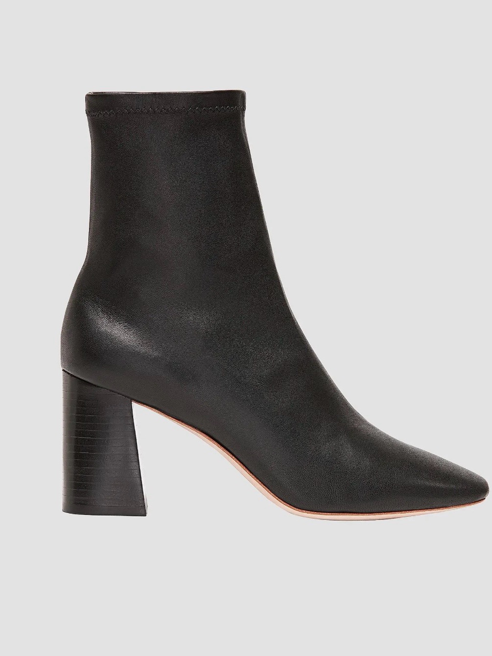 Loeffler Randall Worn Once Women's Black Leather Block Heel Ankle Boot. Sz 9